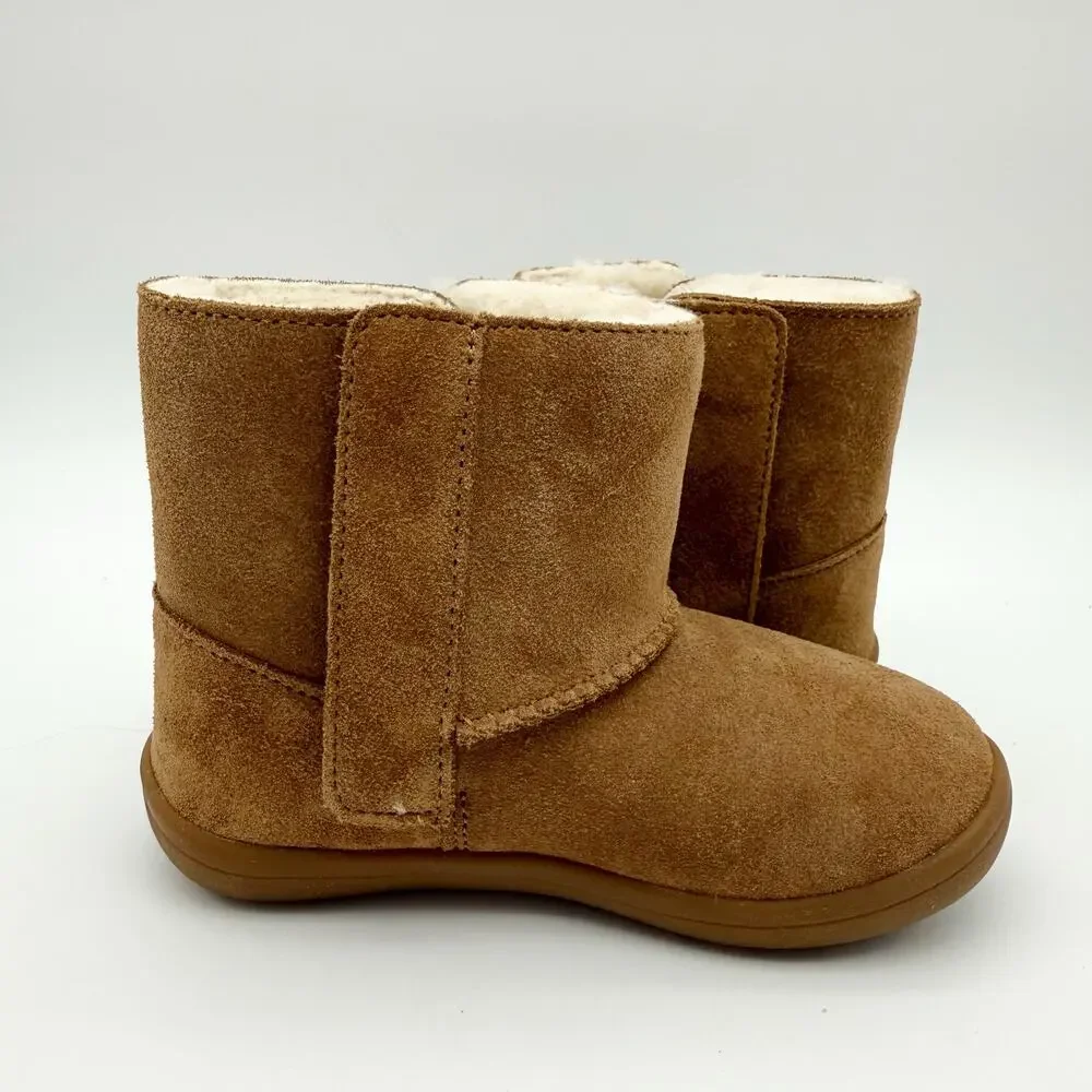 UGG Kids Keelan II Boots US 10 EU 27.5 Chestnut Brown Suede NIB